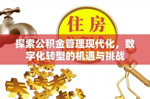 杨浦探索公积金管理现代化，数字化转型的机遇与挑战