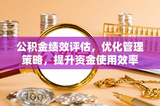 杨浦公积金绩效评估，优化管理策略，提升资金使用效率