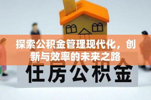 杨浦探索公积金管理现代化，创新与效率的未来之路