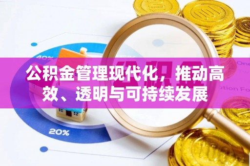 杨浦公积金管理现代化，推动高效、透明与可持续发展
