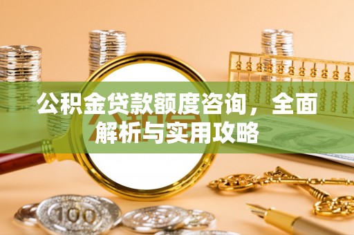 杨浦公积金贷款额度咨询，全面解析与实用攻略