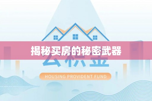 杨浦揭秘买房的秘密武器