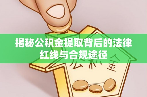 杨浦揭秘公积金提取背后的法律红线与合规途径