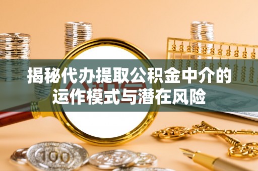 杨浦揭秘代办提取公积金中介的运作模式与潜在风险