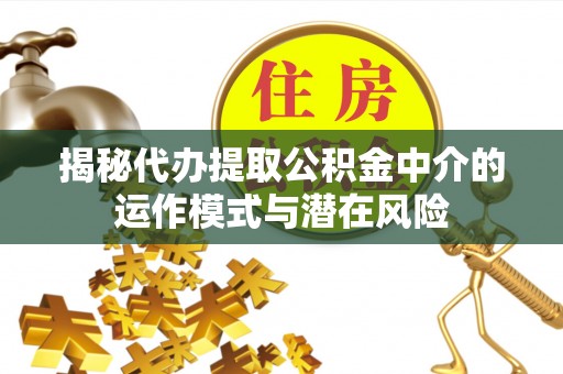 杨浦揭秘代办提取公积金中介的运作模式与潜在风险