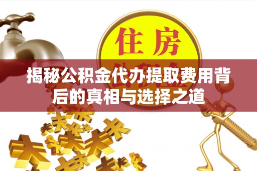 杨浦揭秘公积金代办提取费用背后的真相与选择之道