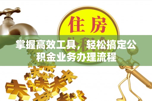 杨浦掌握高效工具，轻松搞定公积金业务办理流程